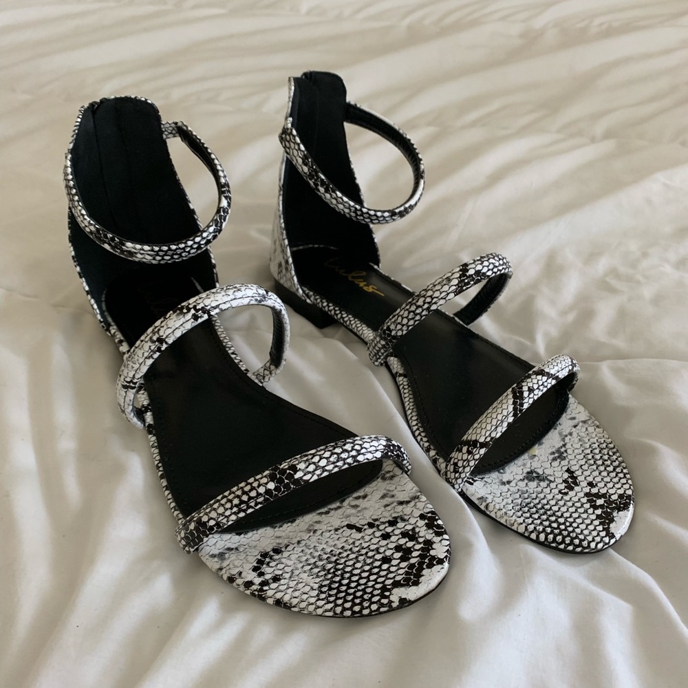 Snakeprint Sandals